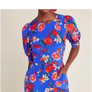 Yumi Kim blue floral silk dress